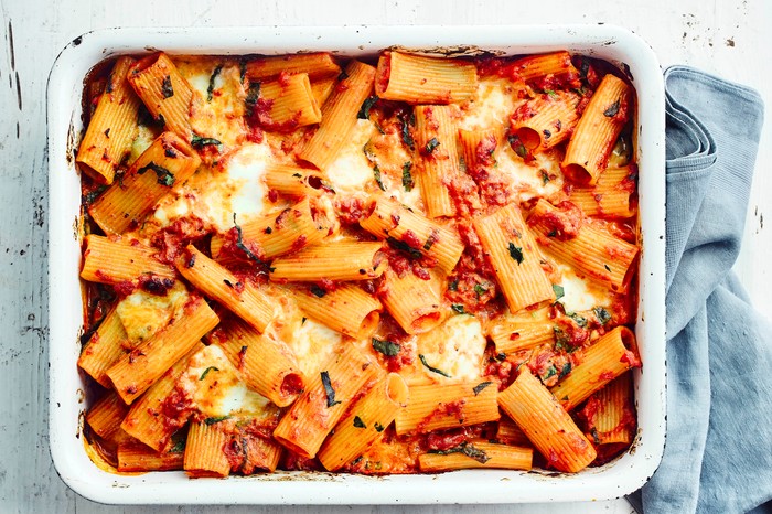 Vegetable Pasta Bake Recipe with Tomato and Basil